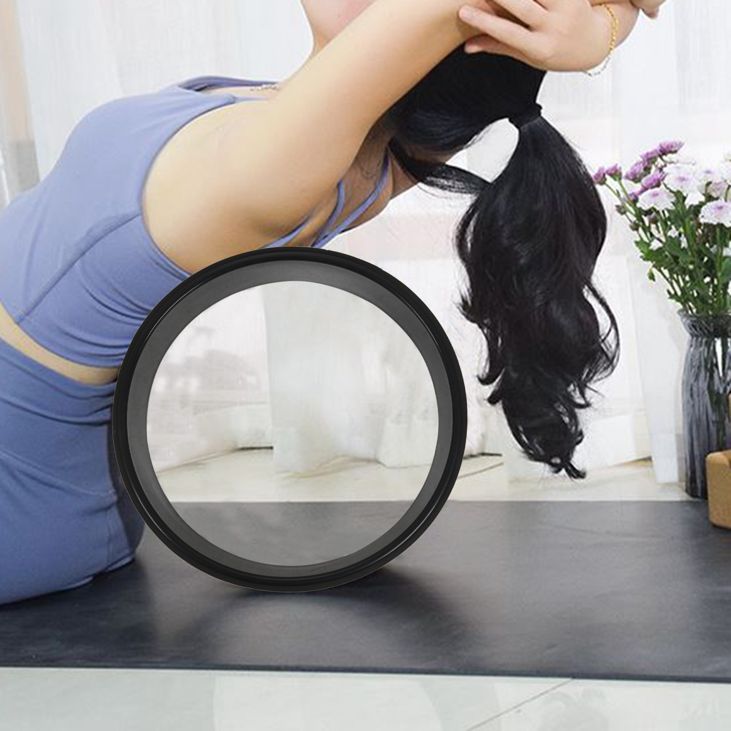 Pilates Yoga Wheel - ABMV-Wood Yoga Wheel Pilates And Buddha