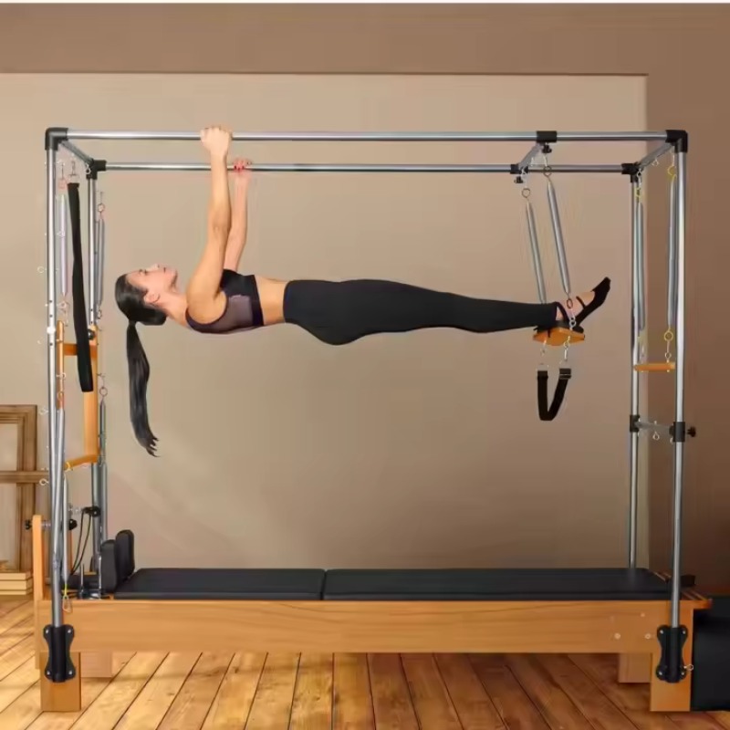 Pilates Yoga Exercises - YTYIN White Maple Wood Pilates Reformer