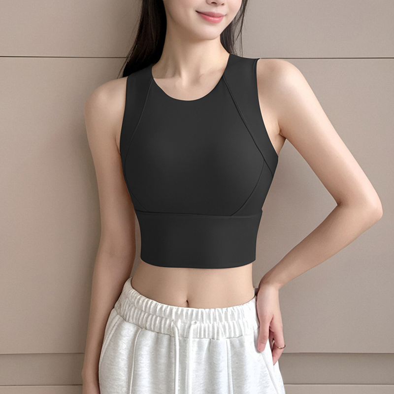 Pilates Yoga Exercises - Women's High Strength Yoga Bra Fixed