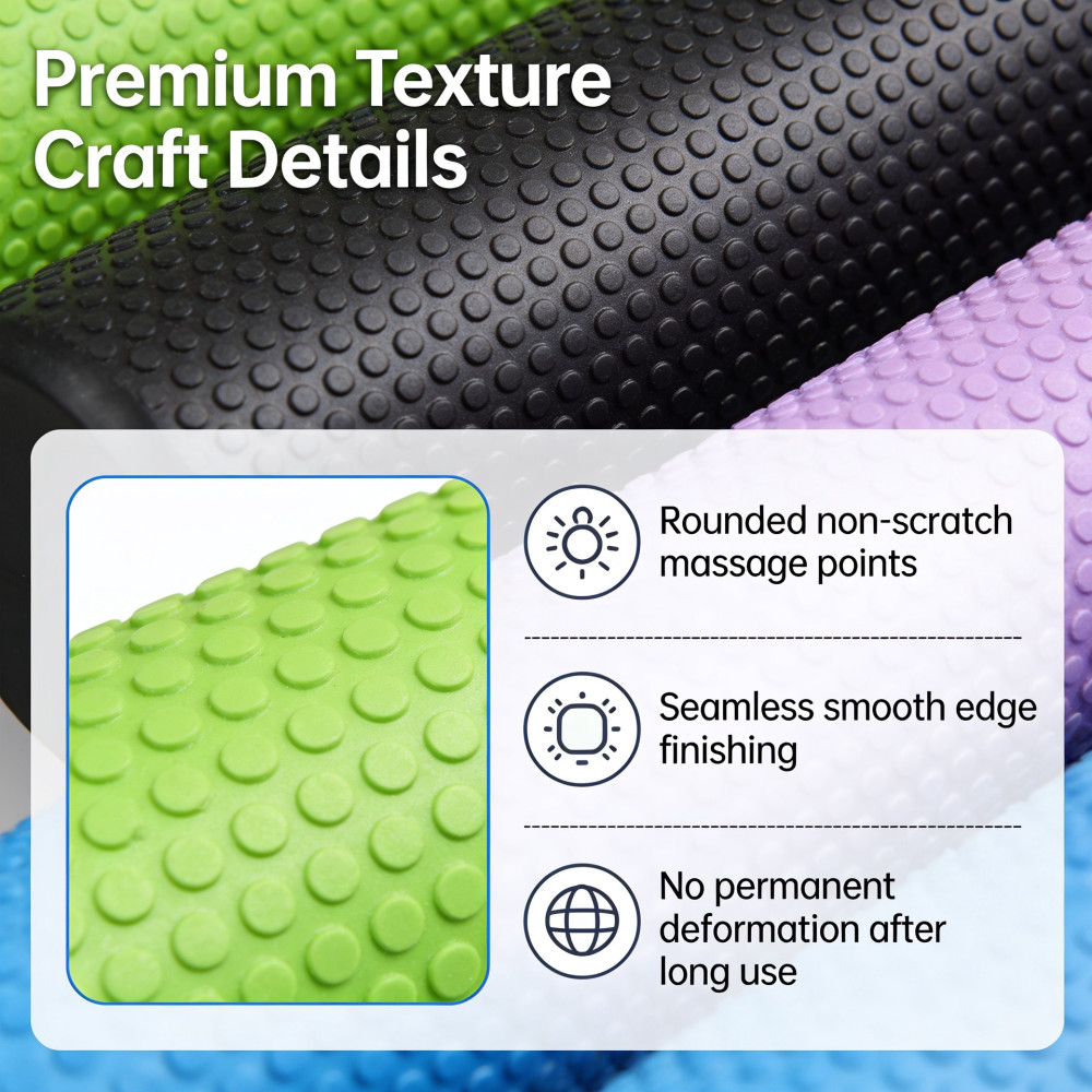 Yoga Roller Round EVA Foam Cyl - Pilates Yoga Exercises 评论和价格