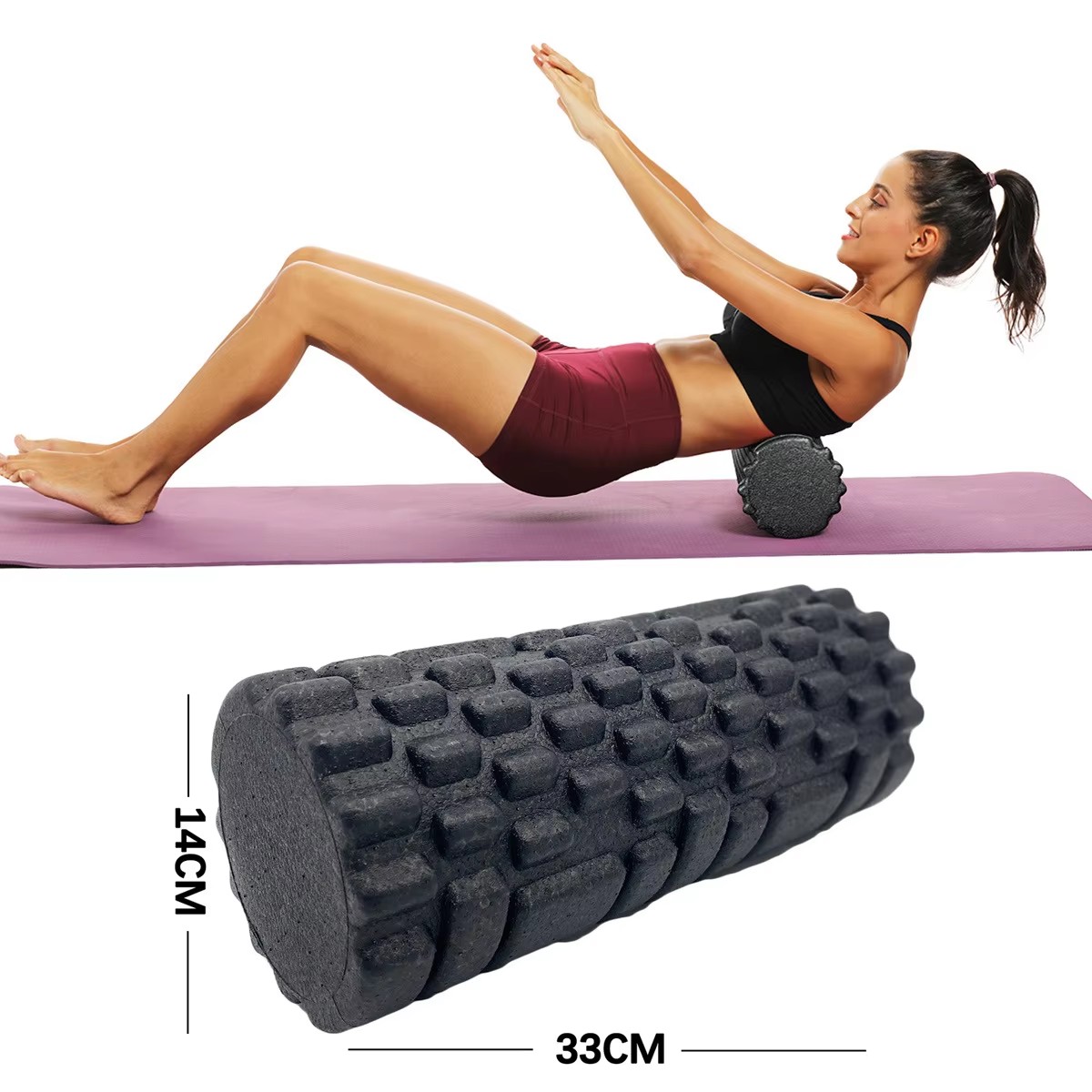 30/33cm Fitness Foam Roller Yo - Pilates Yoga Wheel 评论和价格