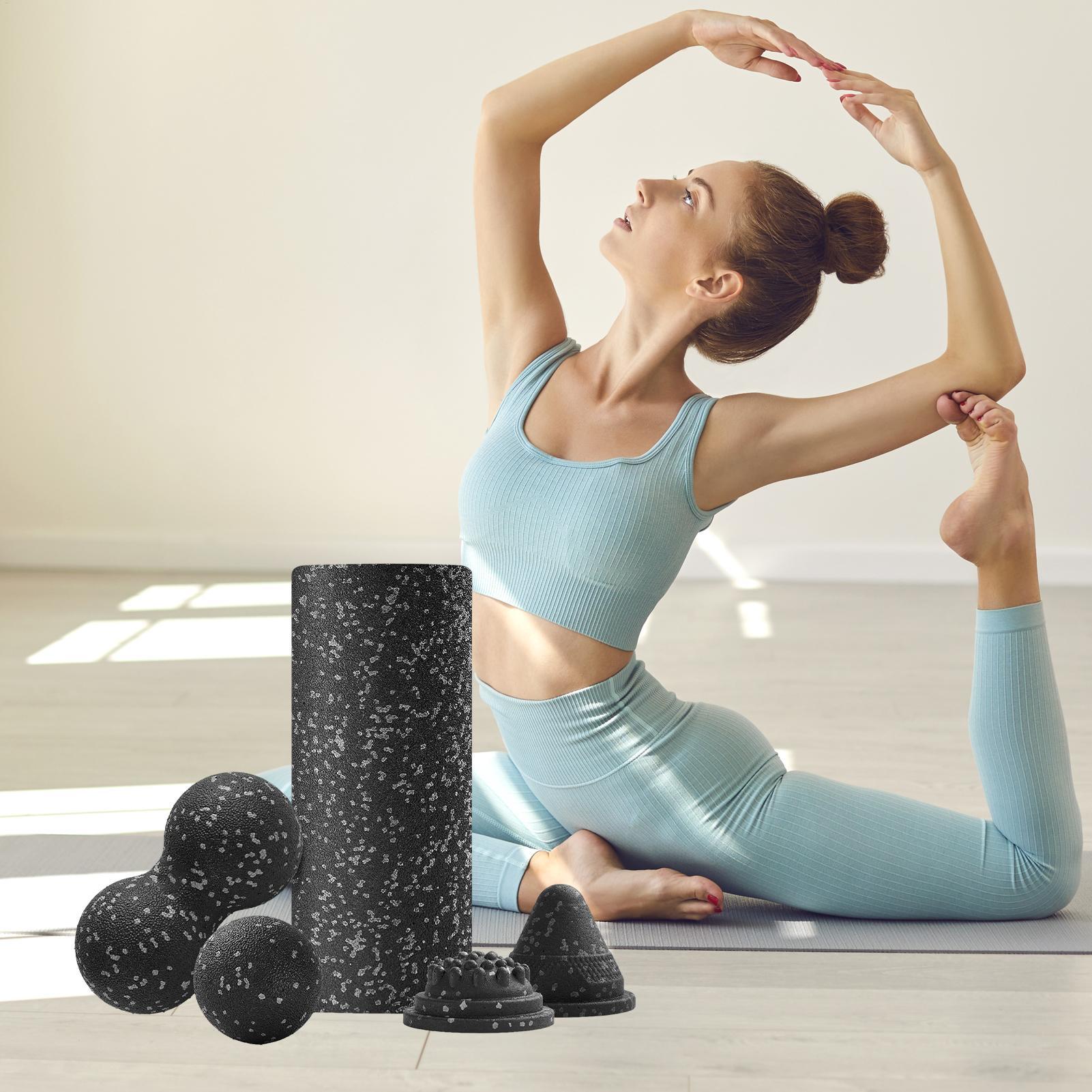 Yoga Roller Exercise Foam Roll - Pilates Yoga Wheel 评论和价格